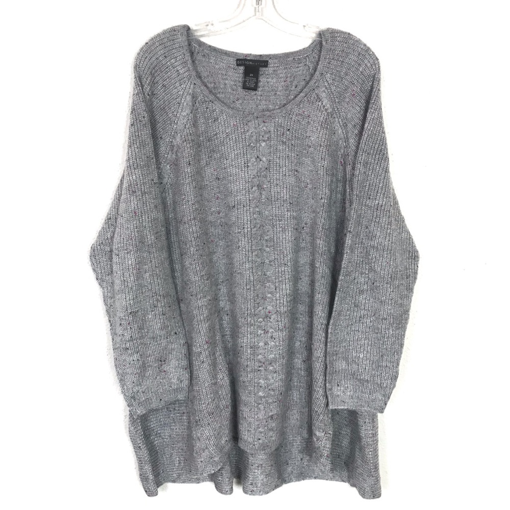 Design History (Dressbarn) Ribbed knit top sz 2x